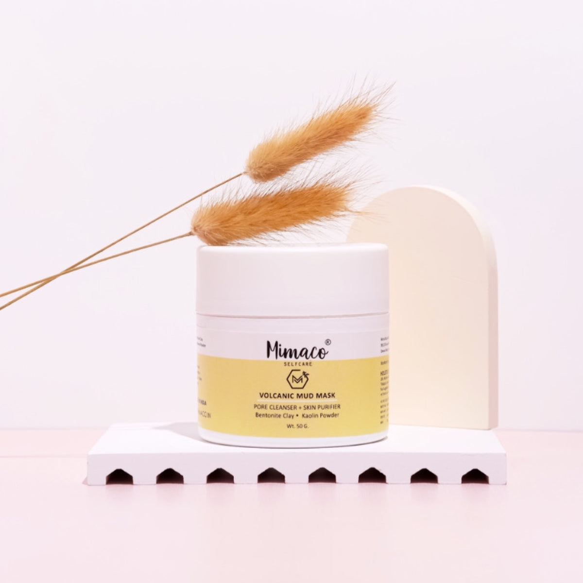 VOLCANIC MUD MASK Skin Purifier & Pore Cleanser with Bentonite clay