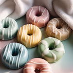 Handmade artisanal Donut soap- pack of 4 (assorted colours)