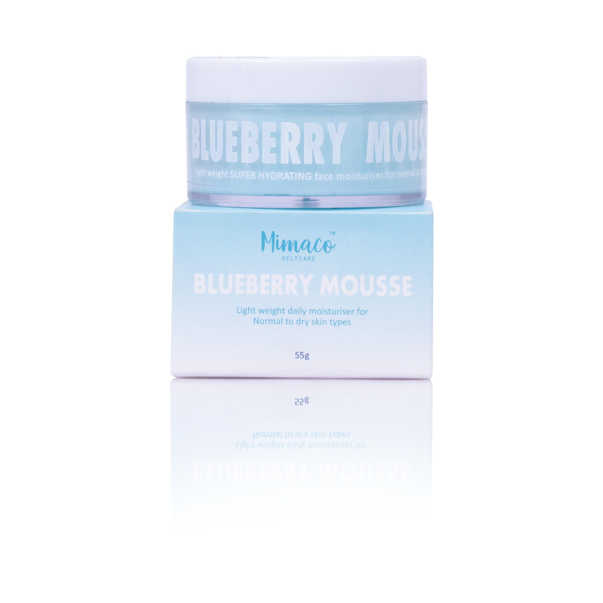 BLUEBERRY MOUSSE face moisturiser for Hydration (normal/dry skin types)55g