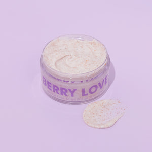 BERRY LOVE- Face Scrub : improves skin texture, fades away marks, smoothens the skin 50g
