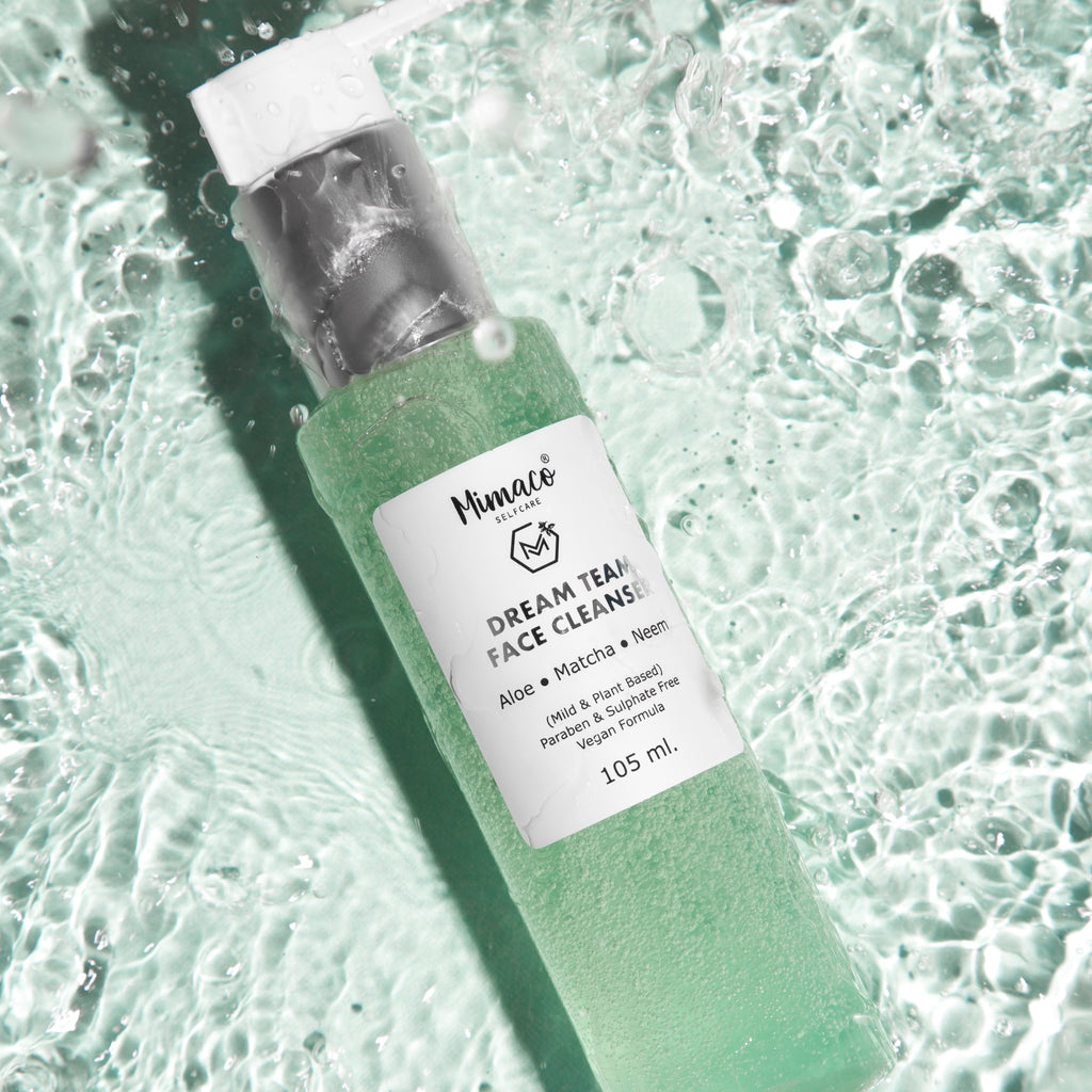 Dream Team - FACE CLEANSER with Matcha, Neem & Aloe, gentle, plant based and low foam, sulphate and paraben free 105ml