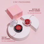 Red Sunset- LIP AND CHEEK TINT 2 in 1 matte + shimmer variant