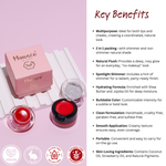 Plum Sunset- LIP AND CHEEK TINT 2 in 1 matte + shimmer variant