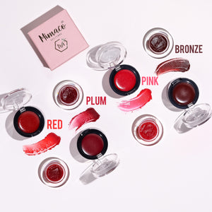 Red Sunset- LIP AND CHEEK TINT 2 in 1 matte + shimmer variant